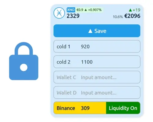 Portfolio virtual wallet